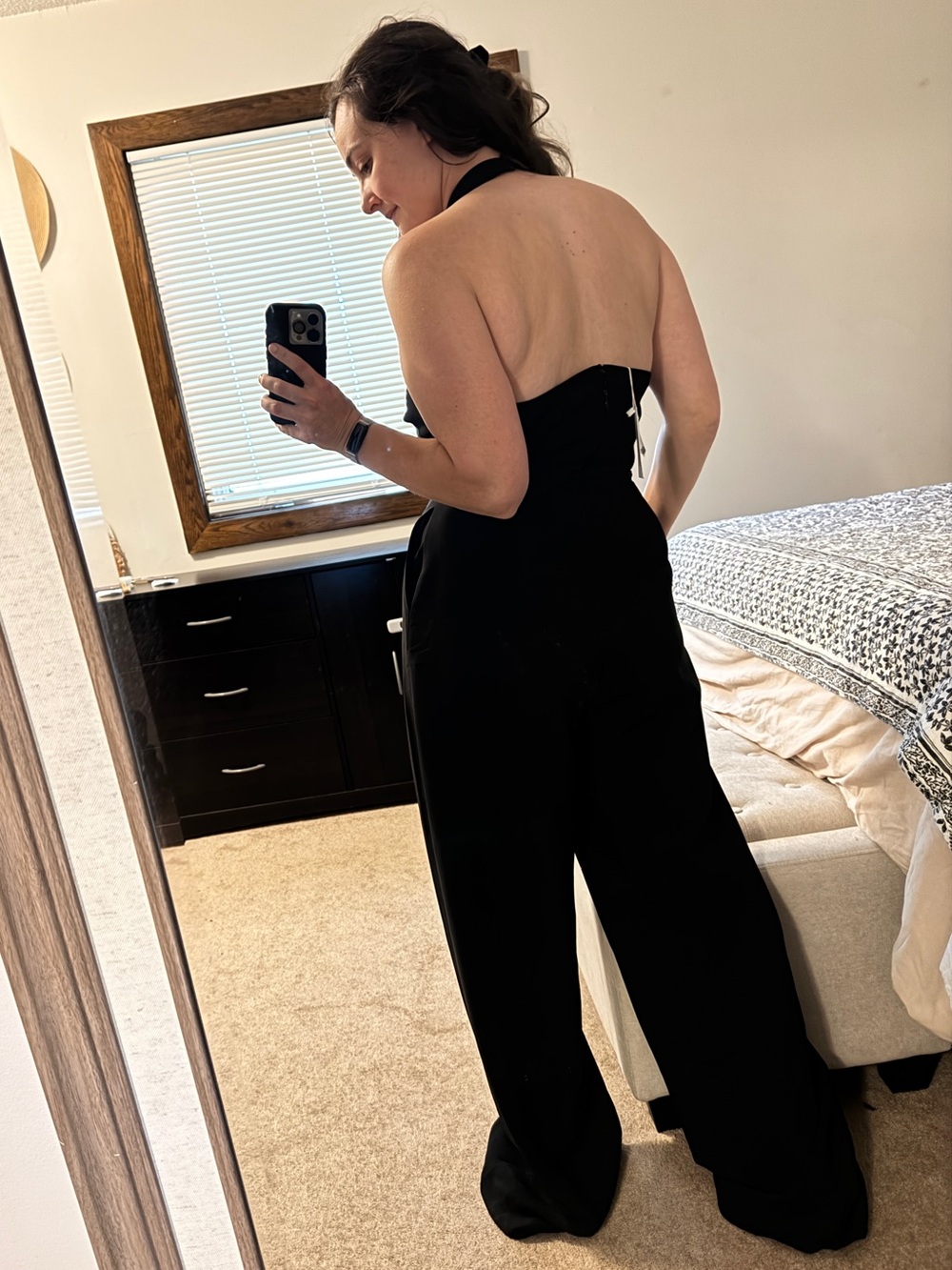 Baltic Born Romeo Halter Jumpsuit Black Large NWT - Picture 3 of 7